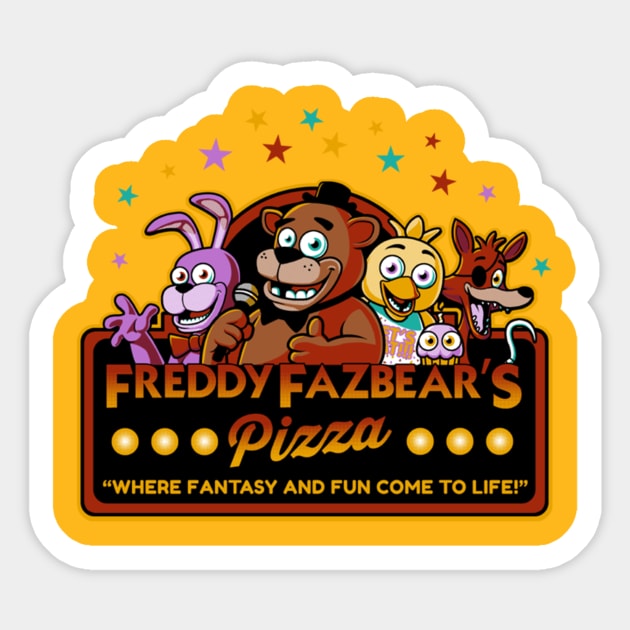 Five Nights at Freddy's Logo Sticker by Christastic